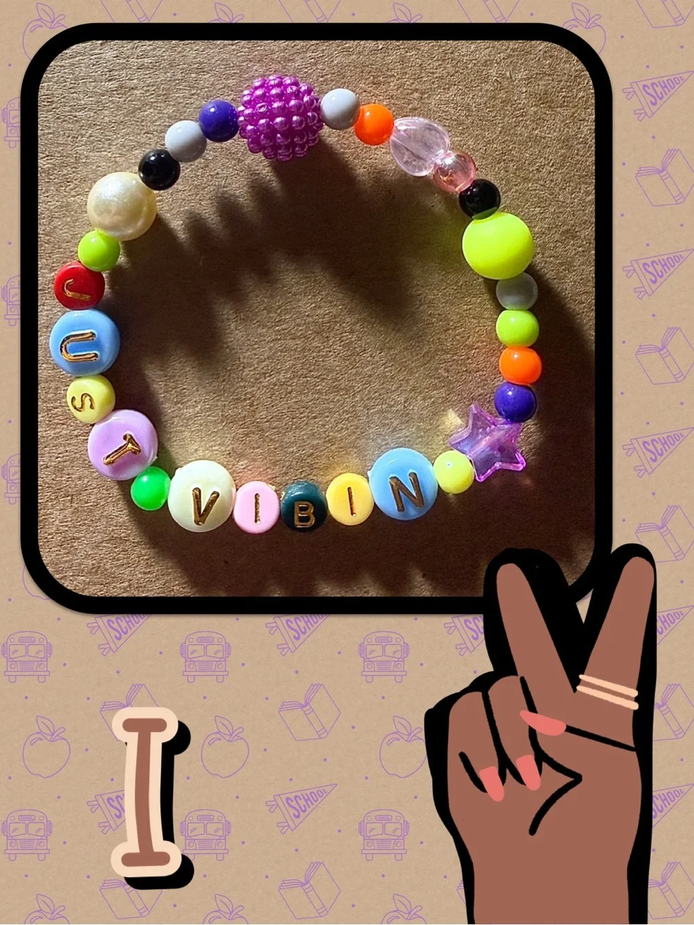 JUST VIBIN’ Beaded Stretch Bracelets for Tween, Teens and Young Adults
